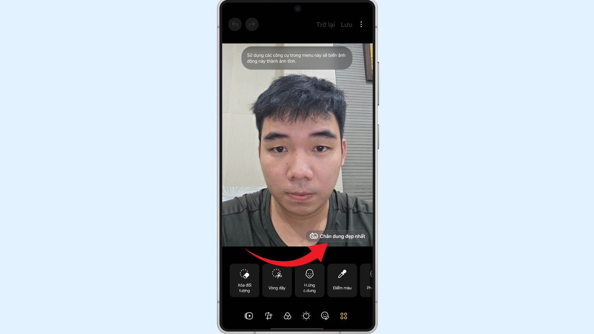 Bước 2_ Truy cập công cụ Best Face