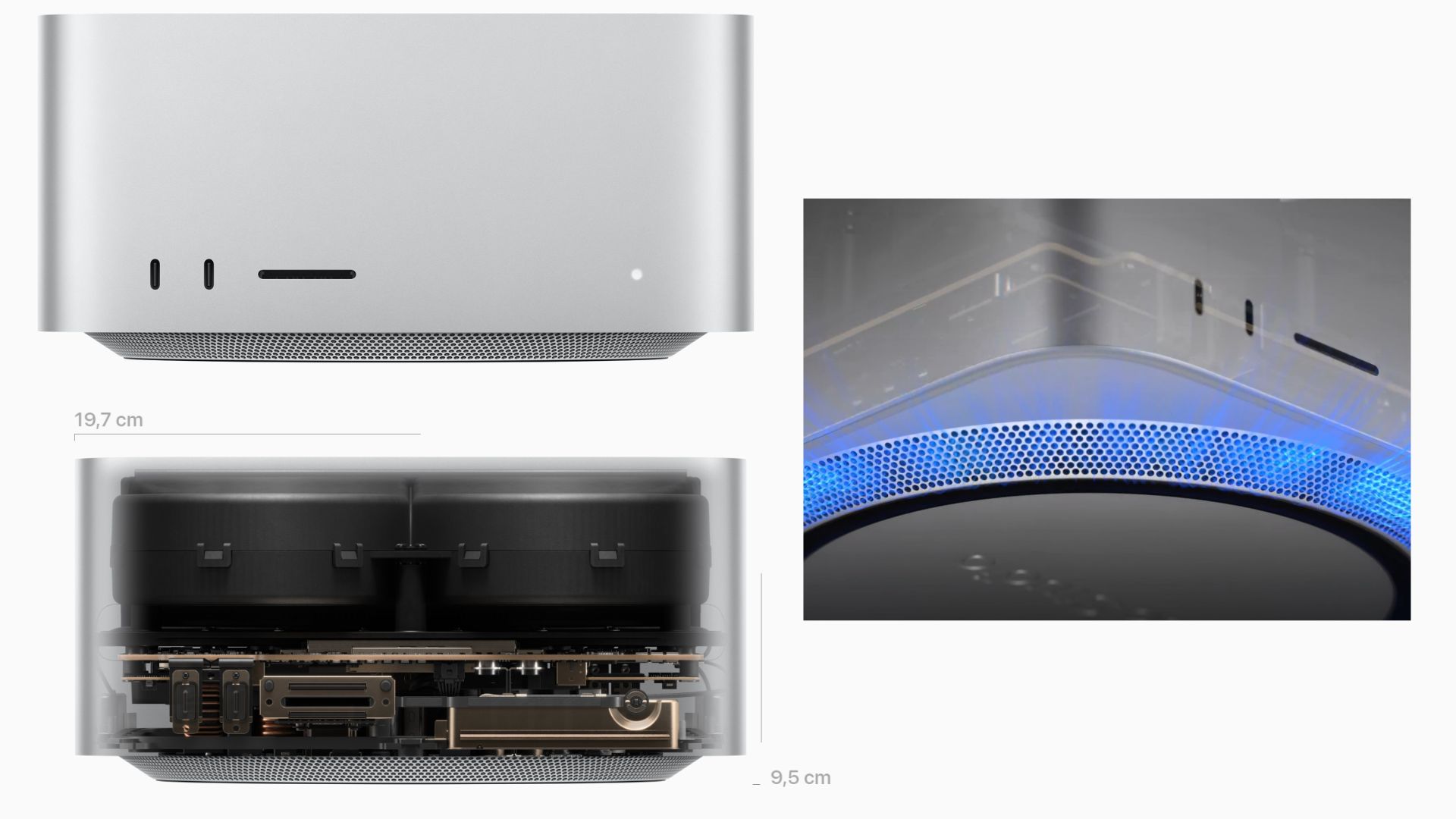 Thiết kế của Mac Studio M3 Ultra nhỏ gọn và tiện lợi